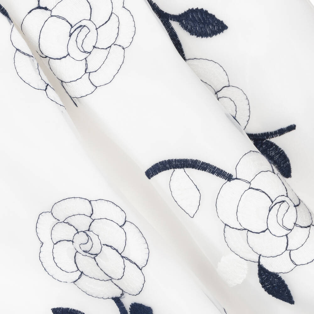 Abel & Lula-Белое платье из органзы с вышивкой | Childrensalon Outlet