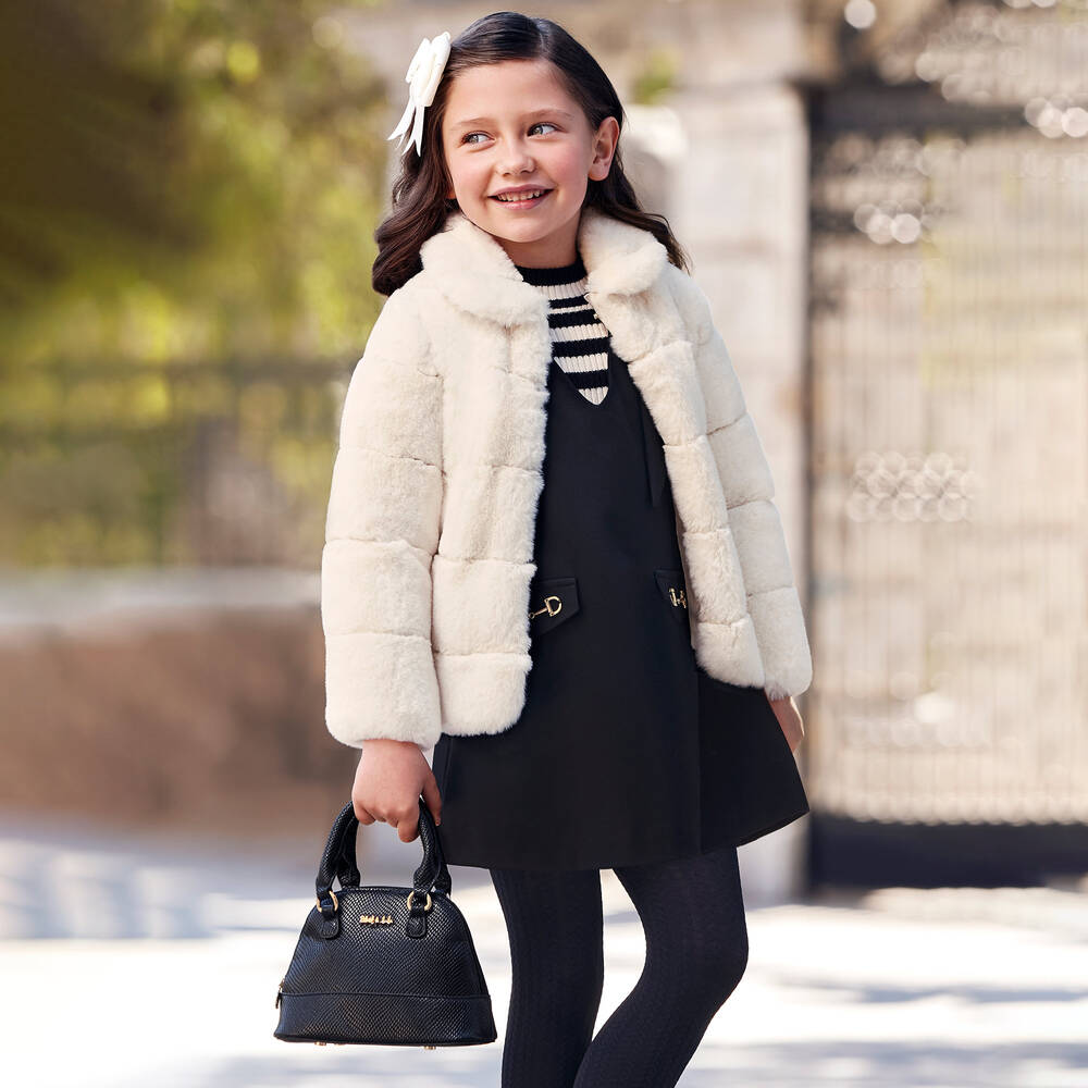 Abel & Lula-Black & Ivory Striped Sweater | Childrensalon Outlet