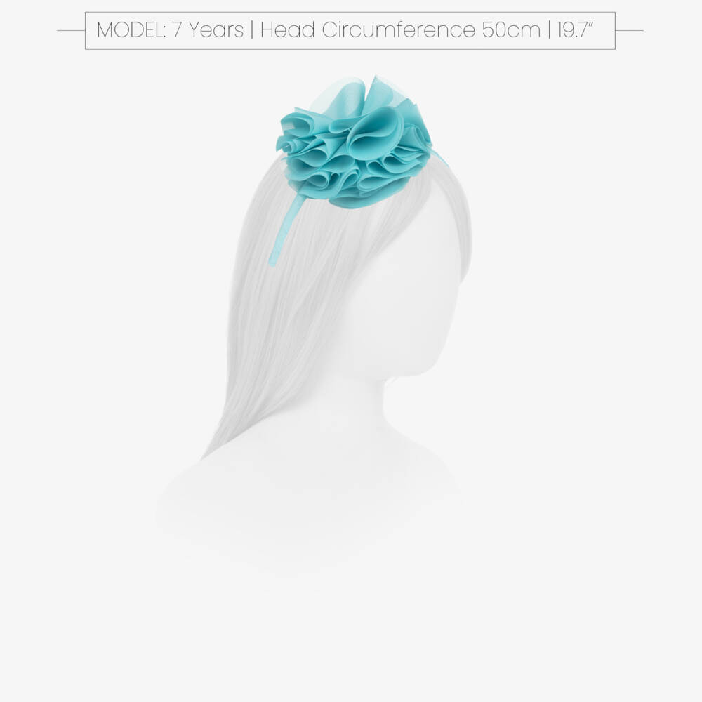 Abel & Lula-Blue Flower Hairband | Childrensalon Outlet