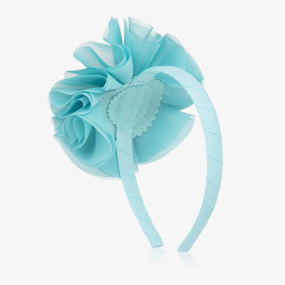 Abel & Lula-Blue Flower Hairband | Childrensalon Outlet