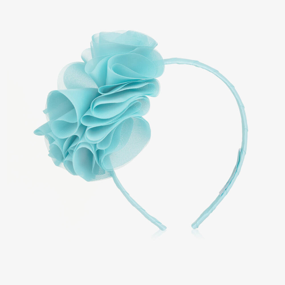 Abel & Lula-Blue Flower Hairband | Childrensalon Outlet
