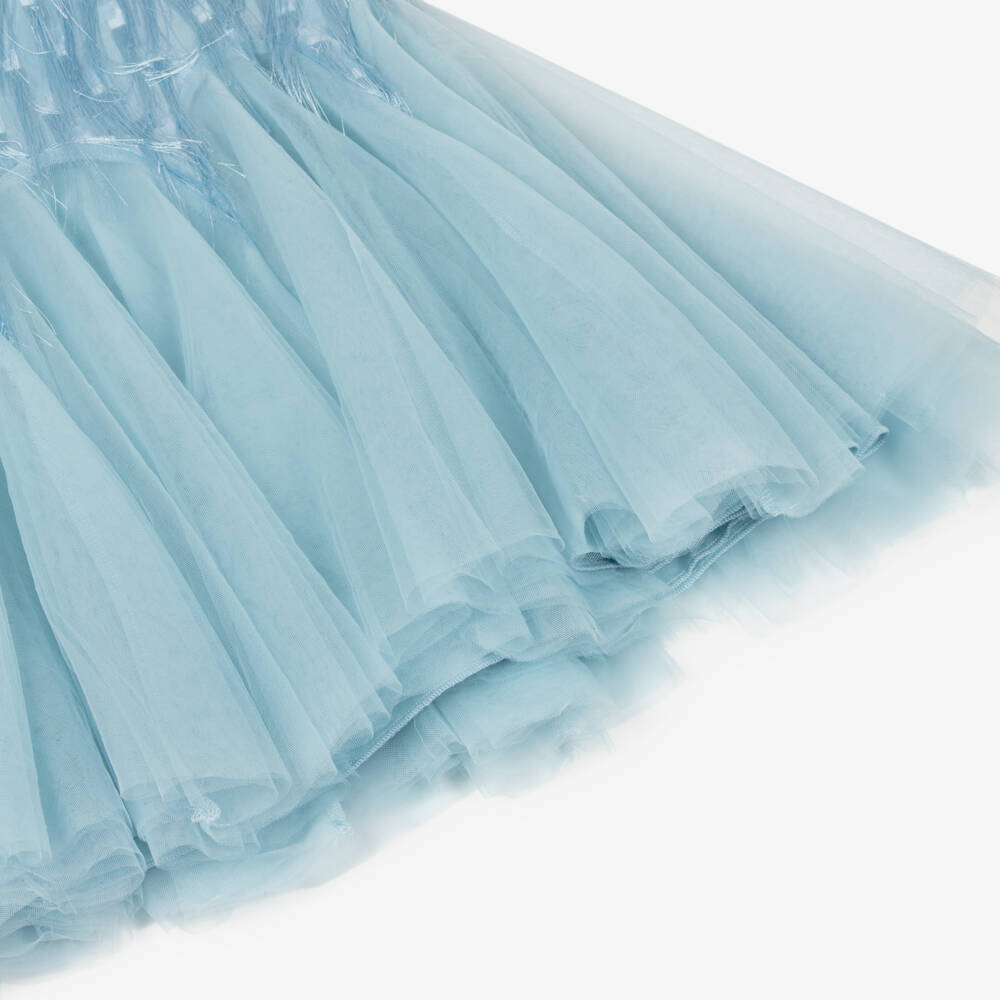 Abel & Lula-Blue Fringe Dress | Childrensalon Outlet
