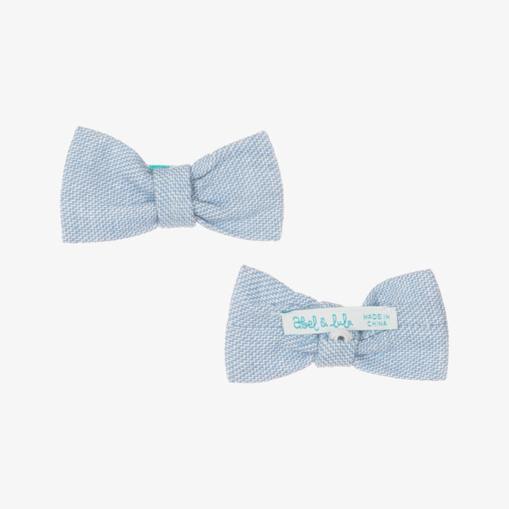Abel & Lula-Boys Classic Blue Linen Ensemble | Childrensalon Outlet