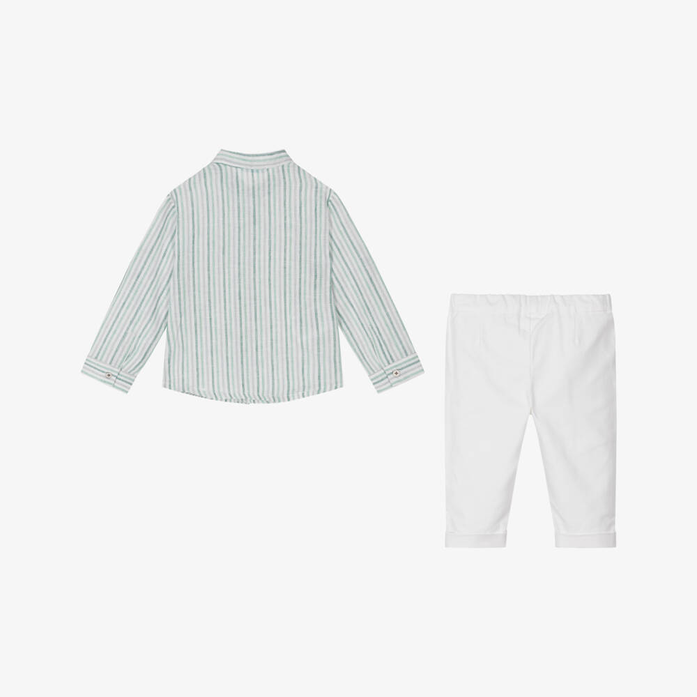 Abel & Lula-Boys Classic Striped Ensemble | Childrensalon Outlet