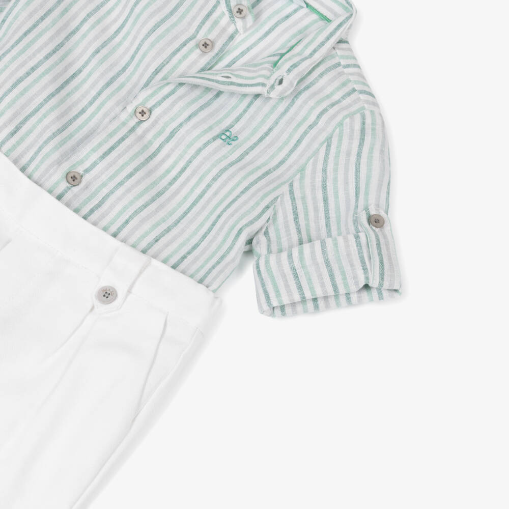 Abel & Lula-Boys Classic Striped Ensemble | Childrensalon Outlet
