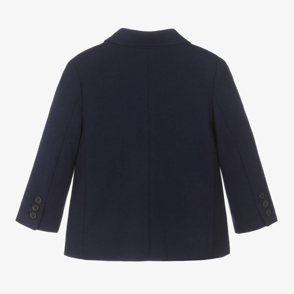 ابل اند لولا-جاكيت بلايزر أطفال ولادي ميلانو جيرسي لون كحلي | Childrensalon Outlet