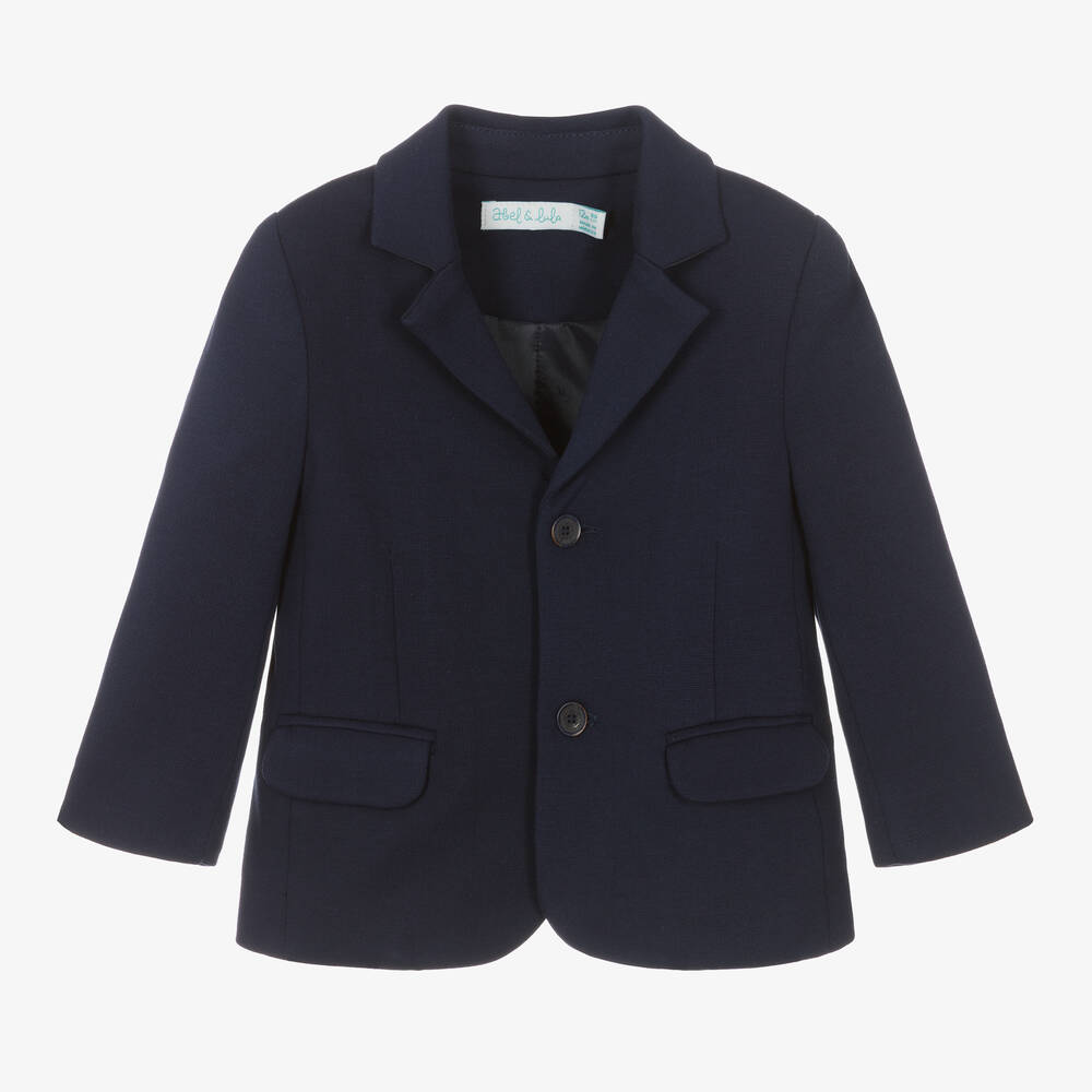 Abel & Lula - Blazer bleu marine en jersey Milano | Childrensalon