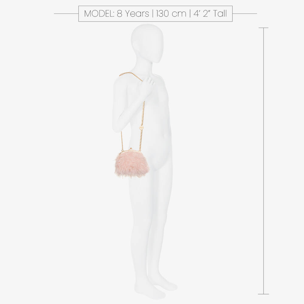Abel & Lula-Chic Pink Fluff Shoulder Purse | Childrensalon Outlet