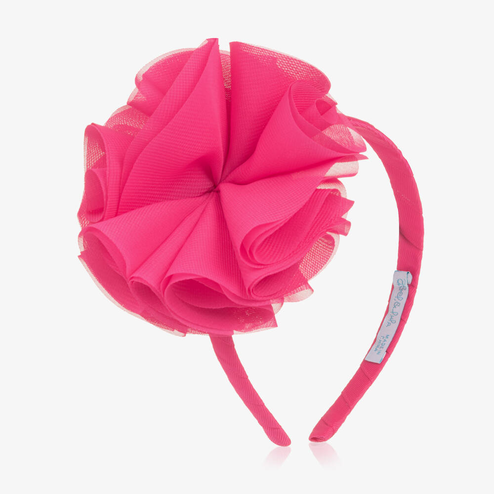 Abel & Lula-Fuchsia Flower Hairband | Childrensalon Outlet