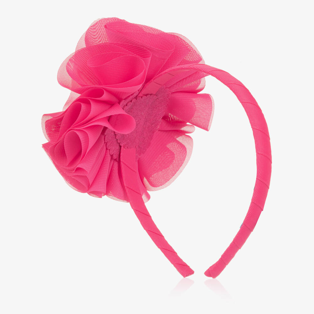Abel & Lula-Fuchsia Flower Hairband | Childrensalon Outlet