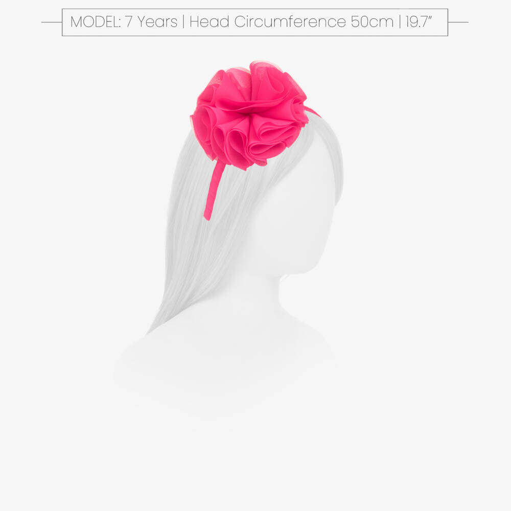Abel & Lula-Fuchsia Flower Hairband | Childrensalon Outlet