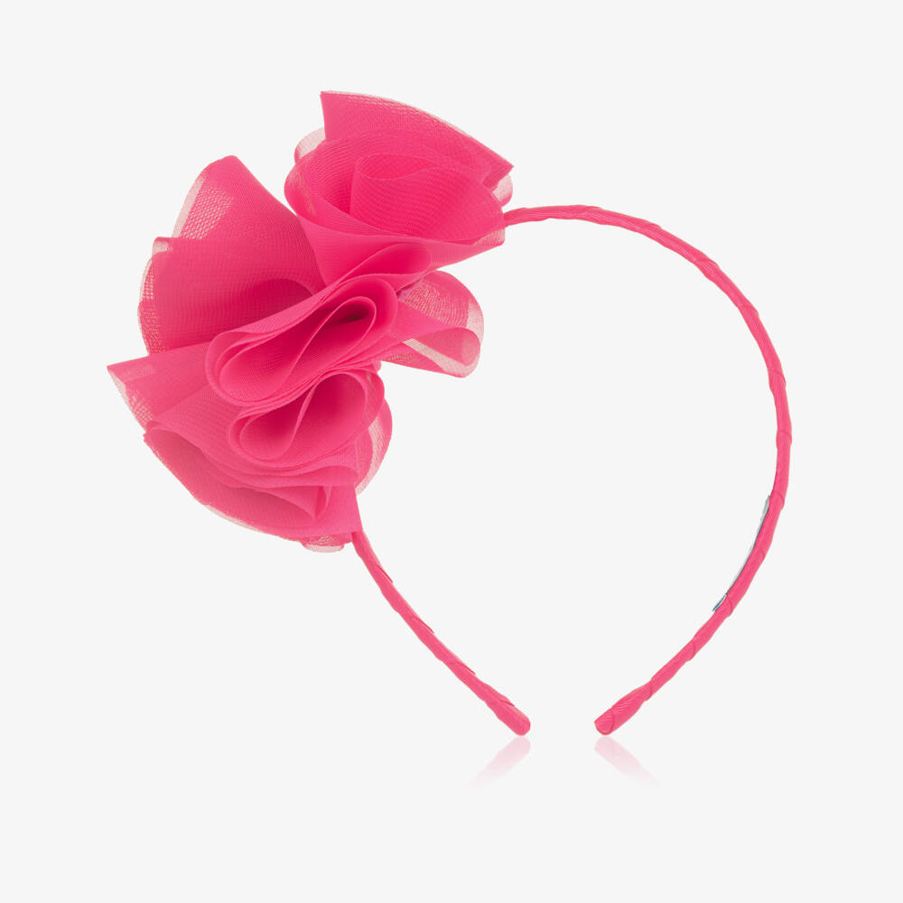 Abel & Lula-Fuchsia Flower Hairband | Childrensalon Outlet