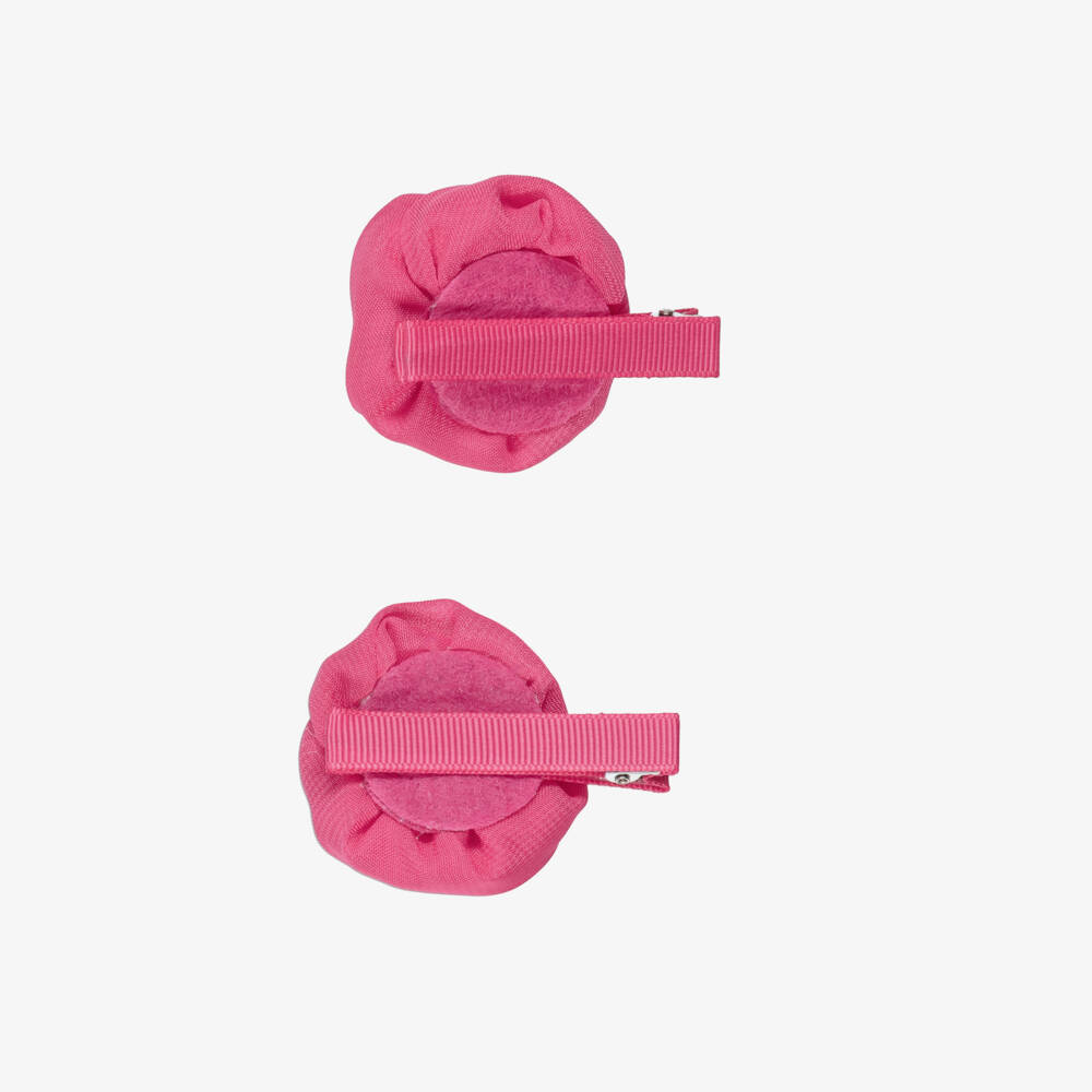 Abel & Lula-Fuchsia Rose Hair Clips 2pk | Childrensalon Outlet