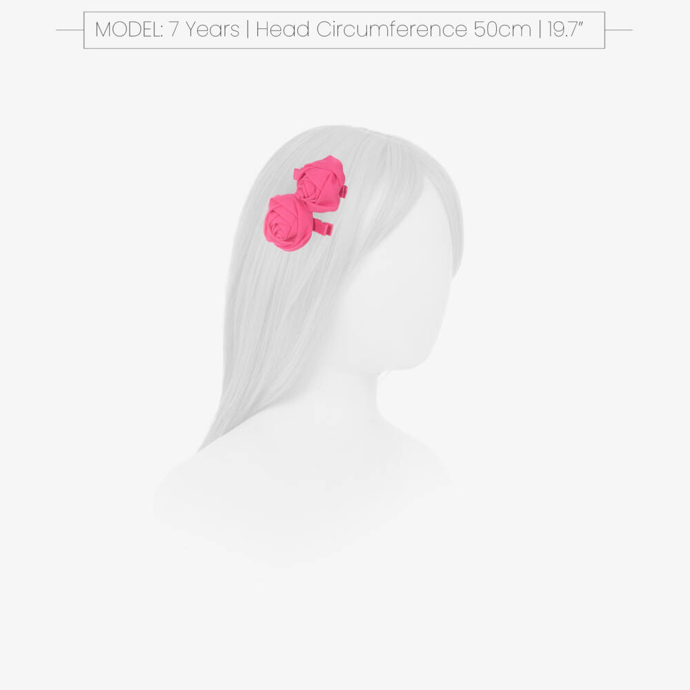 Abel & Lula-Fuchsia Rose Hair Clips 2pk | Childrensalon Outlet