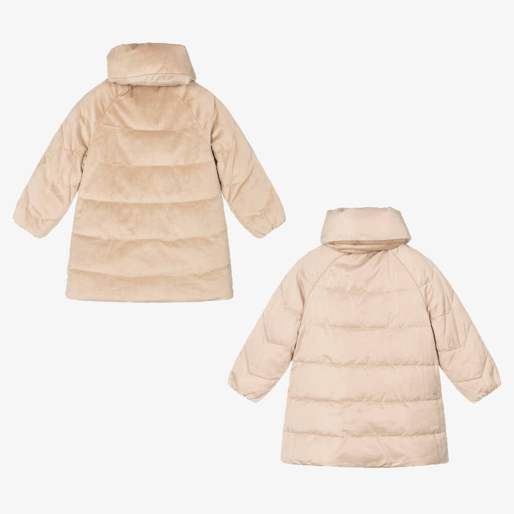 Abel & Lula-Бежевое двустороннее пальто | Childrensalon Outlet