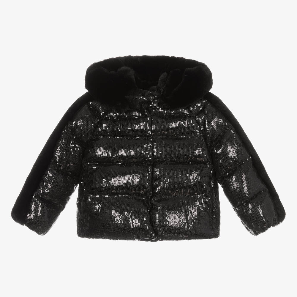 Girls black sequin jacket 2025