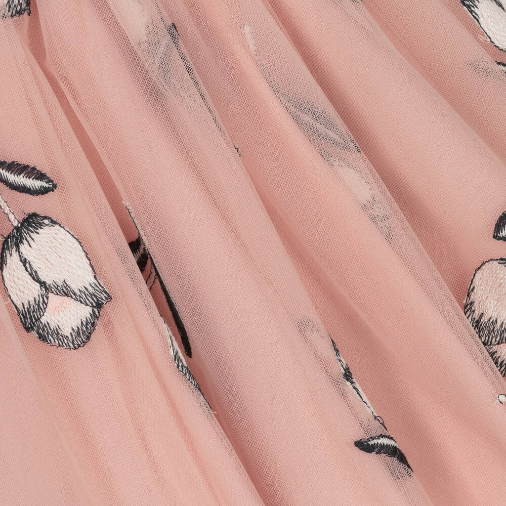 Abel & Lula-Розово-синее бархатное платье | Childrensalon Outlet