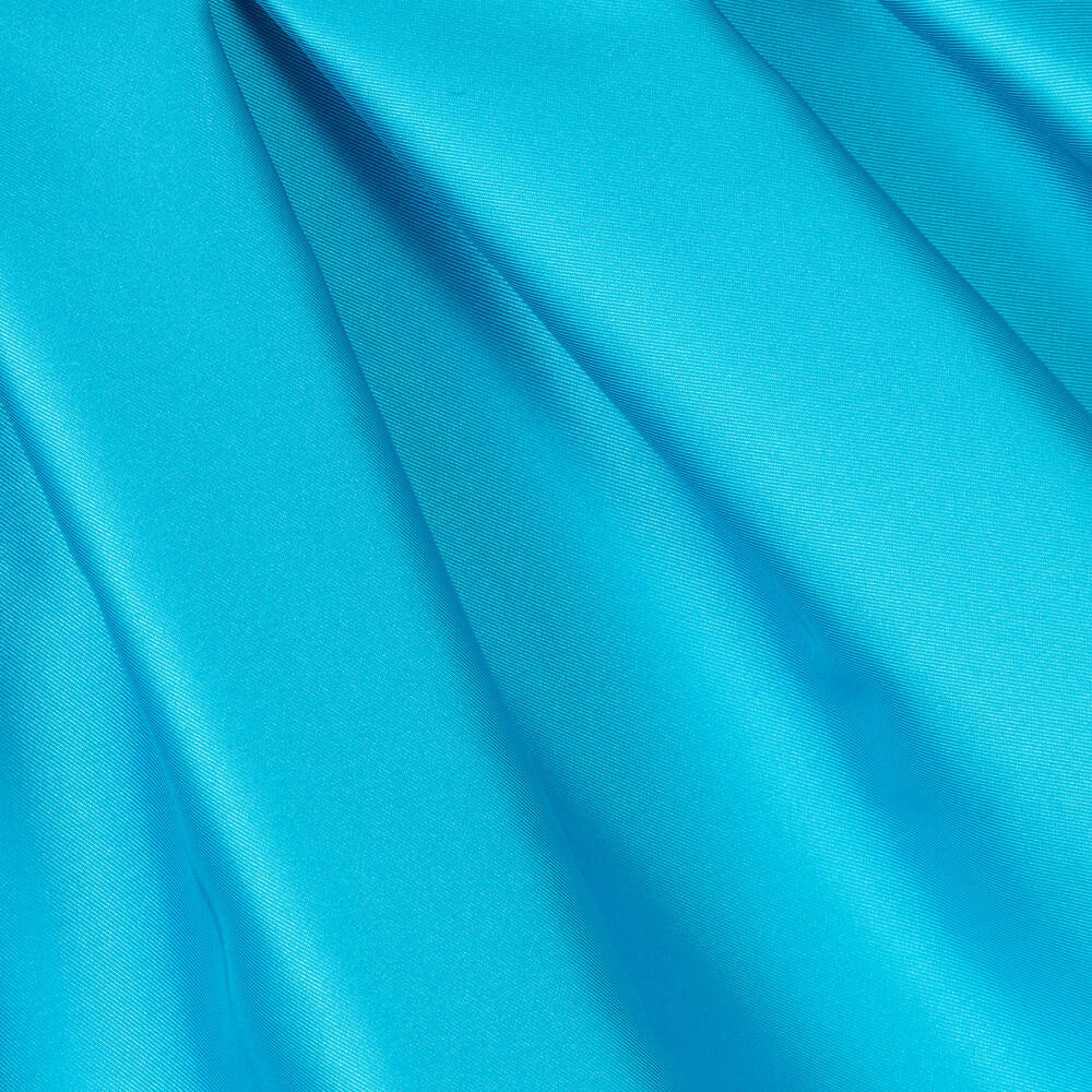 Abel & Lula-فستان ساتان بكسرات لون أزرق تركواز | Childrensalon Outlet