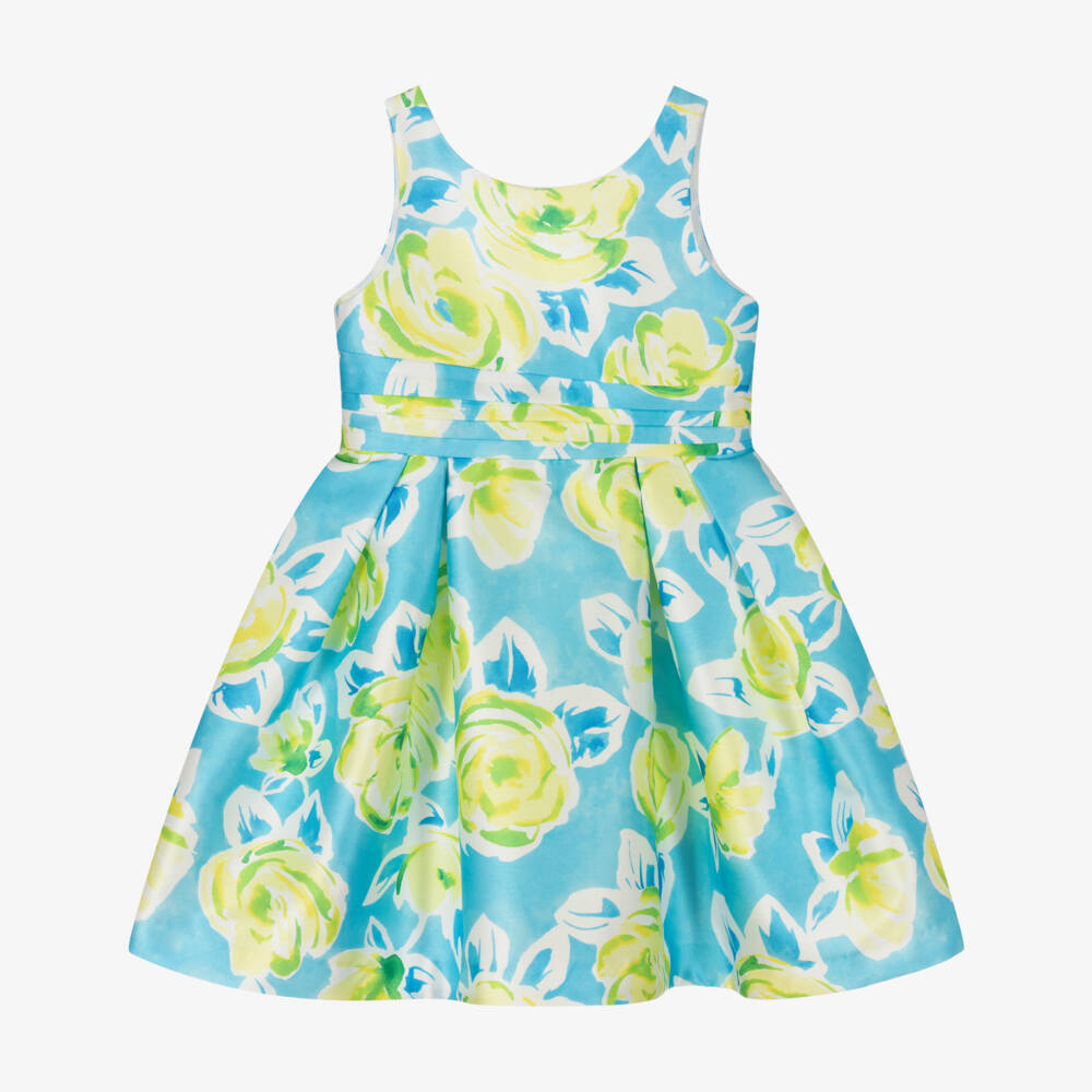 Abel & Lula-Голубое платье с желтыми цветами | Childrensalon Outlet