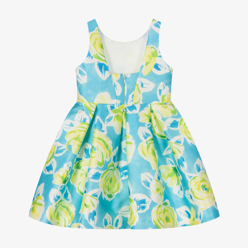 Abel & Lula-Голубое платье с желтыми цветами | Childrensalon Outlet