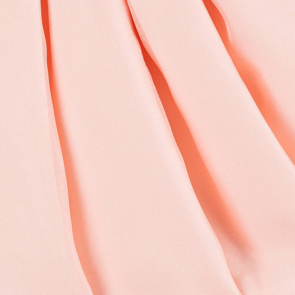 Abel & Lula-Girls Blush Organza Bow Gown | Childrensalon Outlet