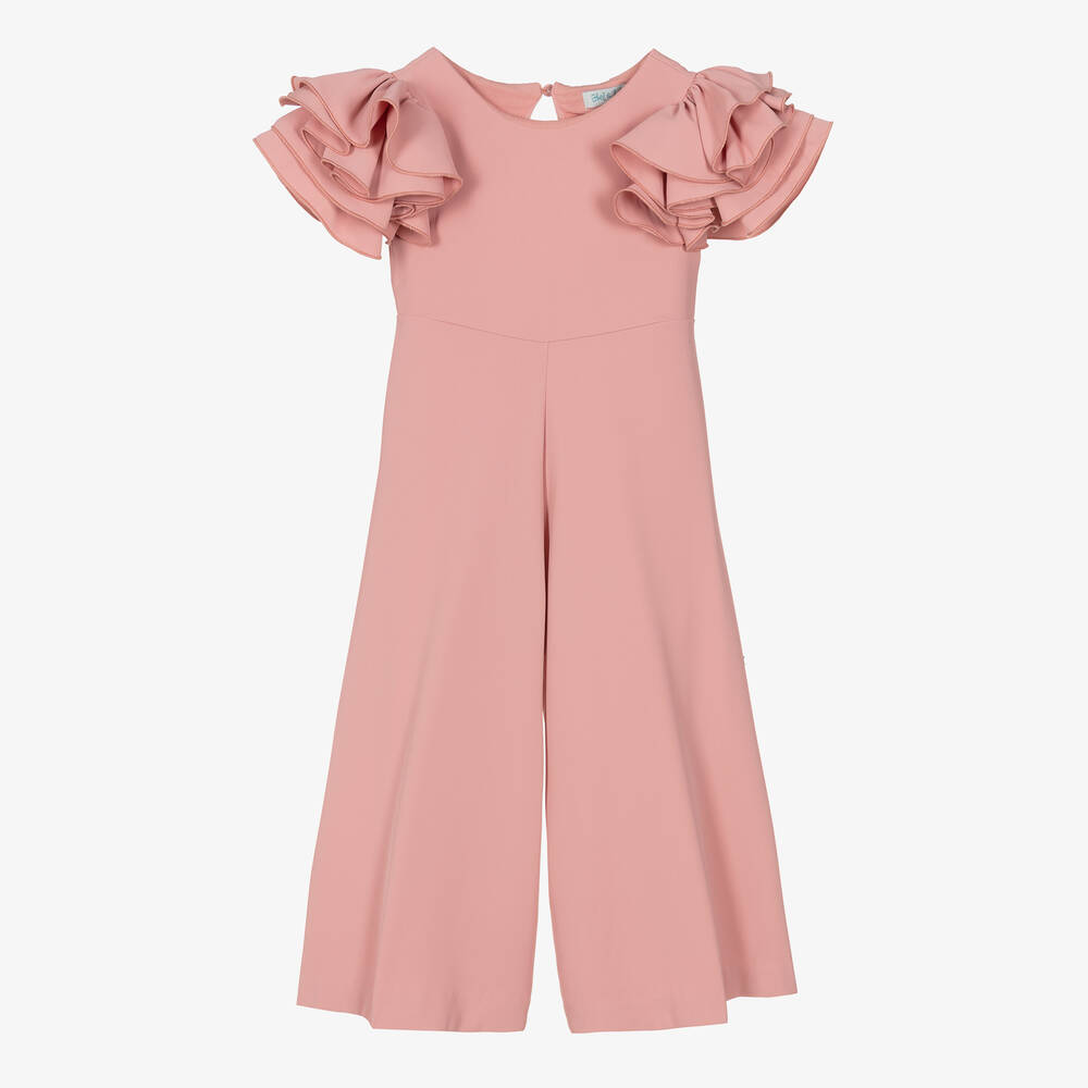 Girls Blush Pink Jumpsuit