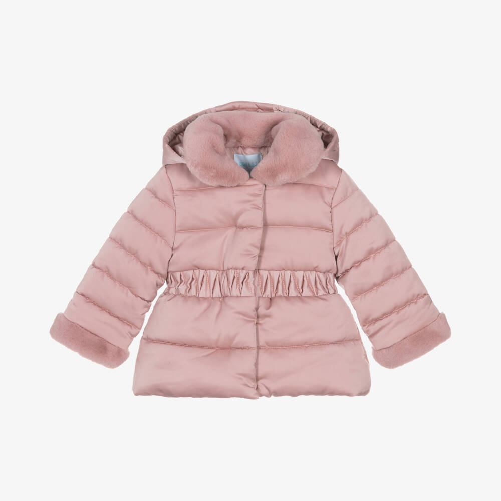 Abel & Lula-Розовая пуховая куртка для девочек | Childrensalon Outlet