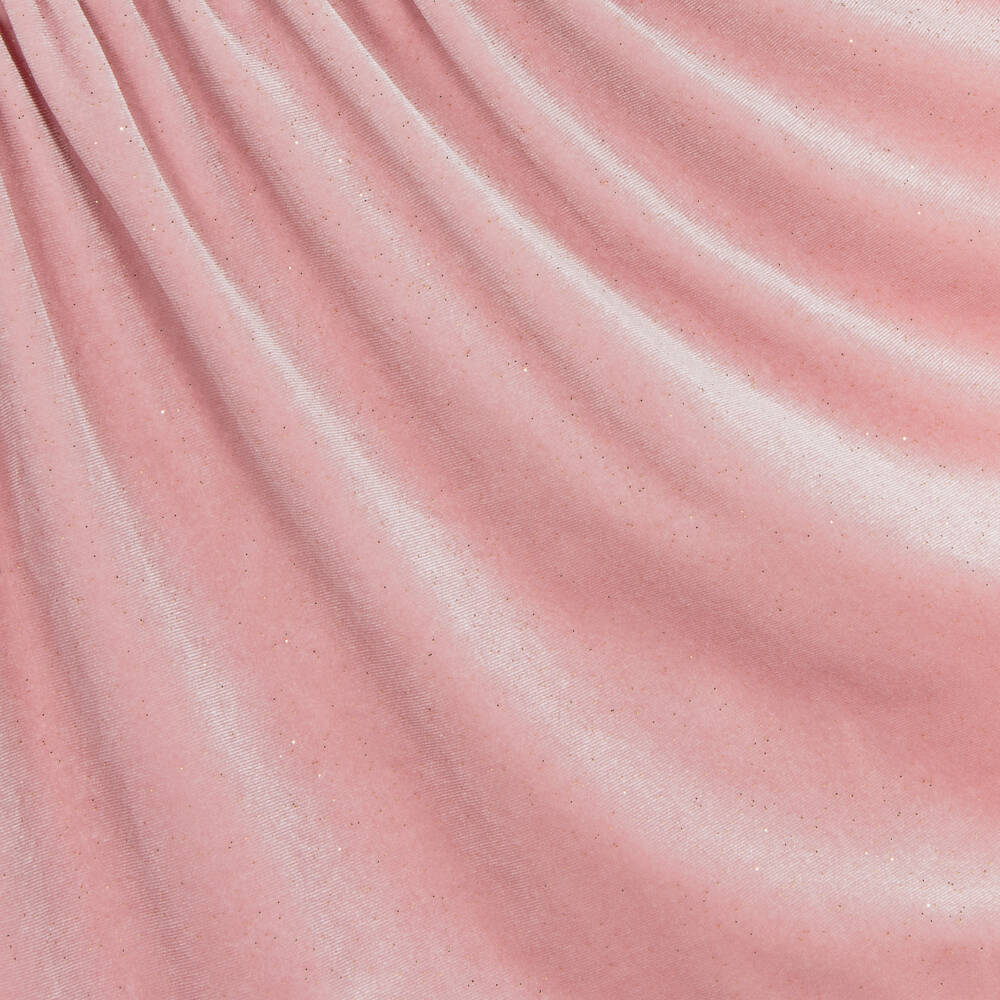 Abel & Lula-Girls Blush Velvet Glitter Dress | Childrensalon Outlet