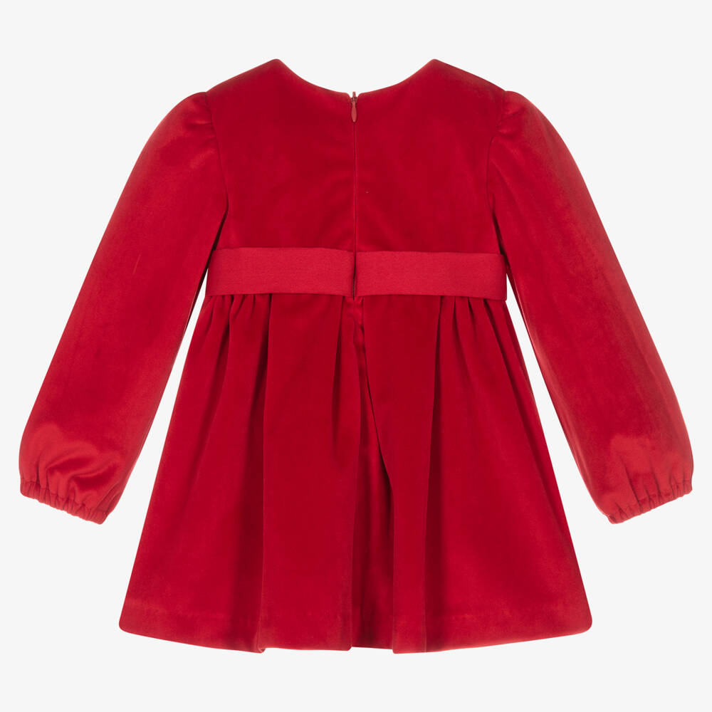 Abel & Lula-Красное бархатное платье | Childrensalon Outlet