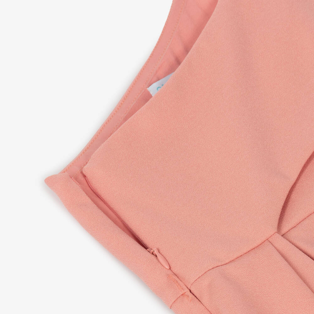 Abel & Lula-Коралловый асимметричный комбинезон из крепа для девочек | Childrensalon Outlet