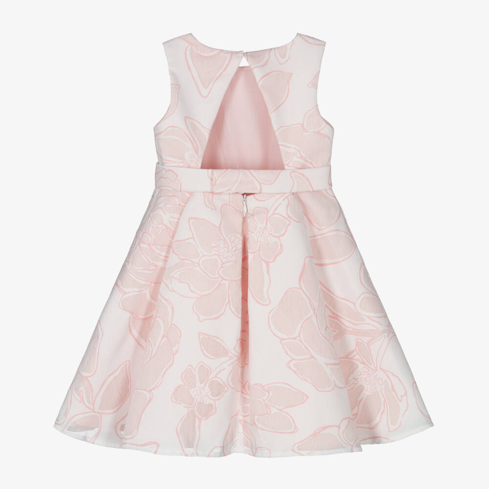 Abel & Lula-Girls Delicate Pink Blooms Dress | Childrensalon Outlet