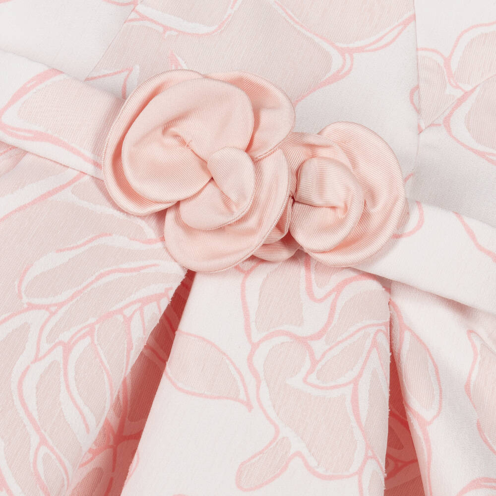 Abel & Lula-Girls Delicate Pink Blooms Dress | Childrensalon Outlet