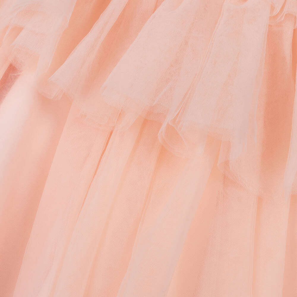 Abel & Lula-Girls Delicate Pink Tulle Frock | Childrensalon Outlet
