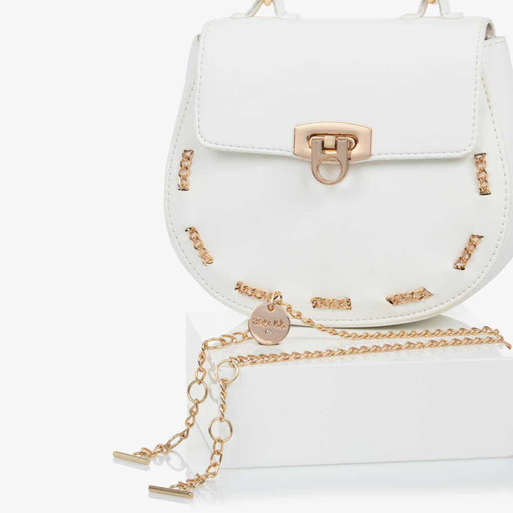 Abel & Lula-Элегантная кремовая сумочка с цепочкой для девочек | Childrensalon Outlet