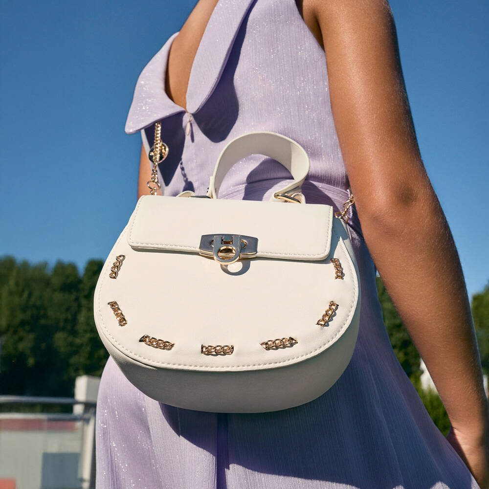 Abel & Lula-Элегантная кремовая сумочка с цепочкой для девочек | Childrensalon Outlet