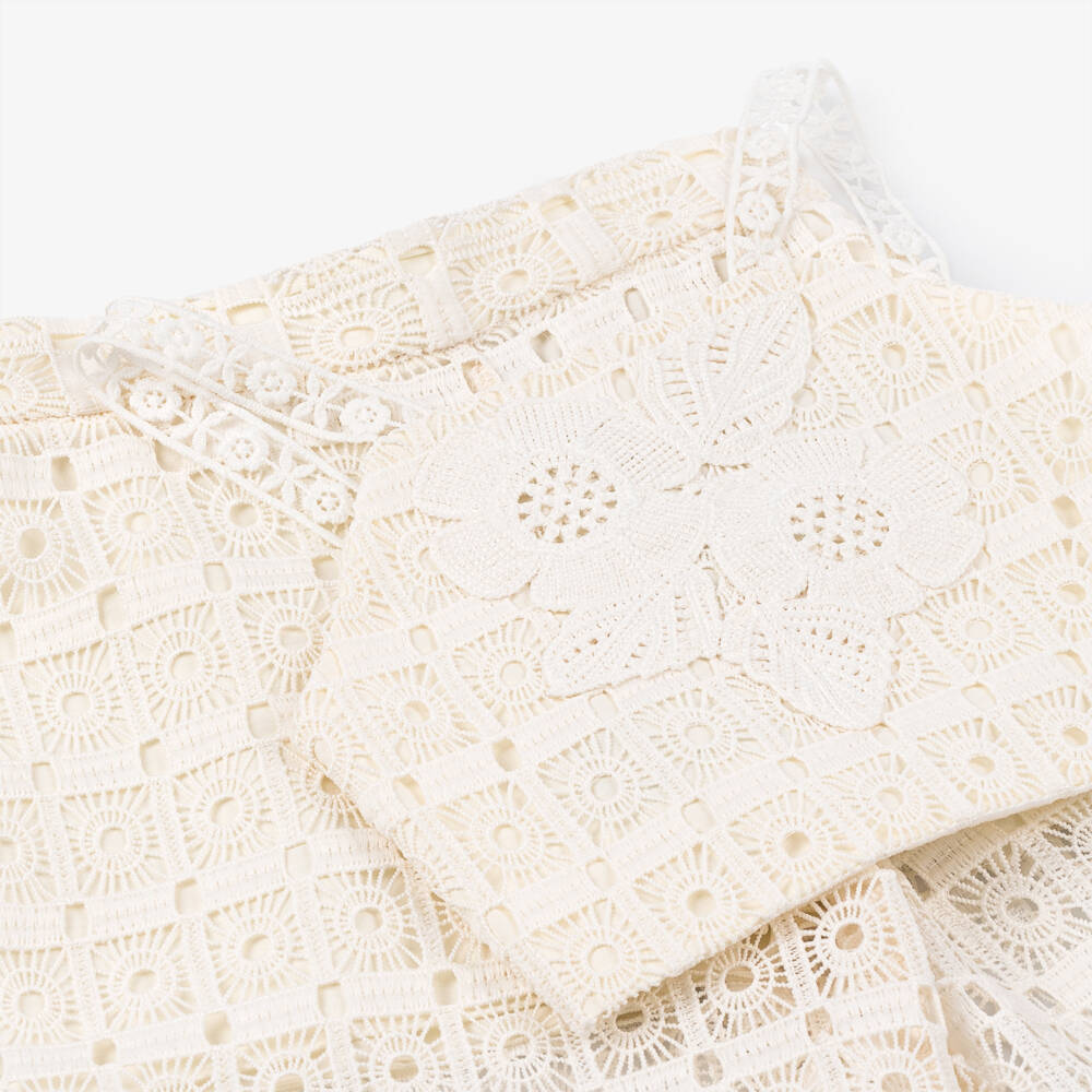 Abel & Lula-طقم كروشيه عاجي أنيق للبنات | Childrensalon Outlet