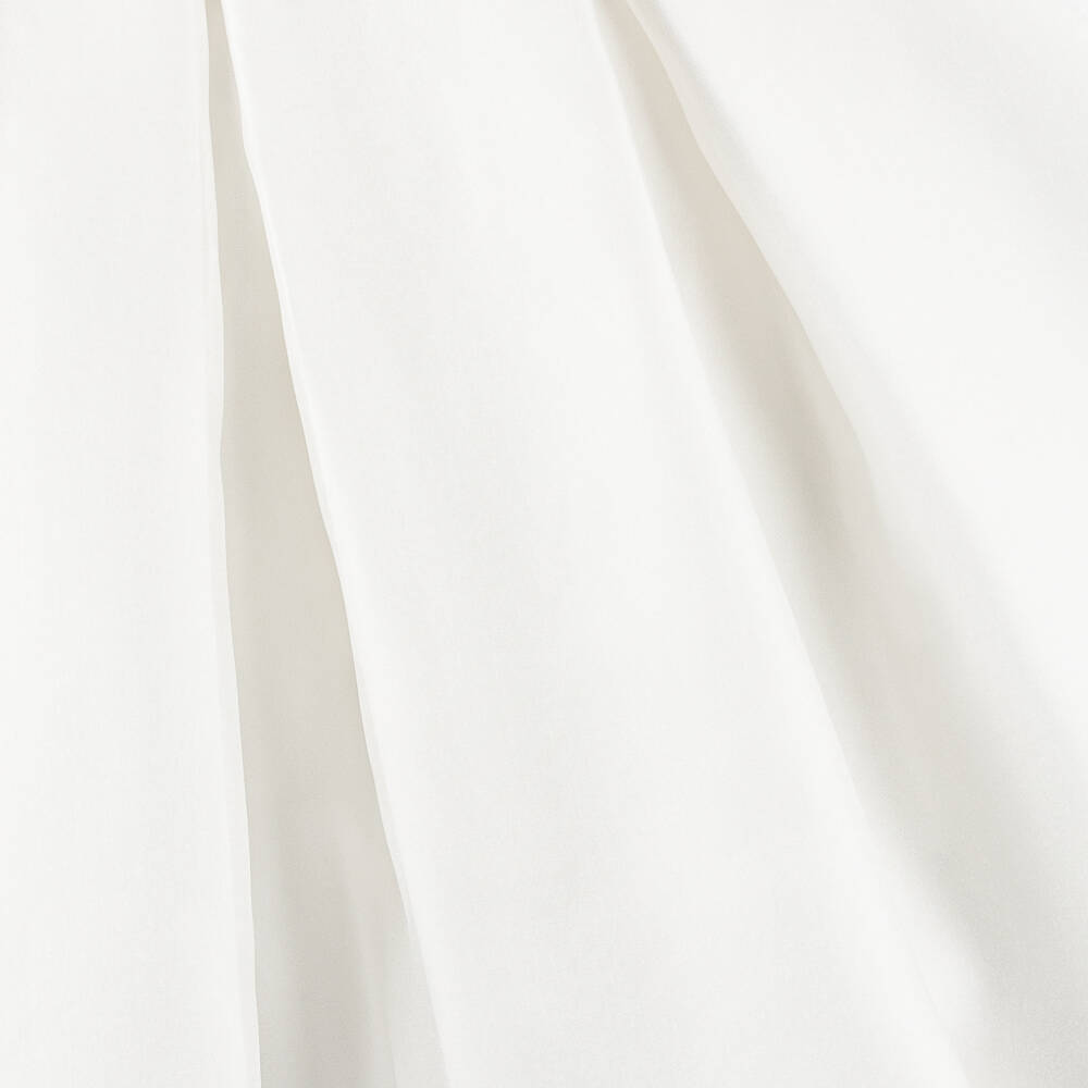 Abel & Lula-Girls Elegant Ivory Satin Dress | Childrensalon Outlet