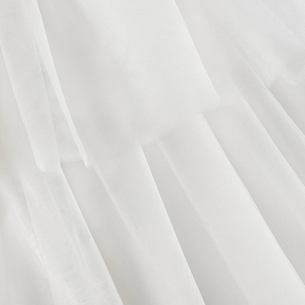 Abel & Lula-Girls Elegant Ivory Tulle Gown | Childrensalon Outlet