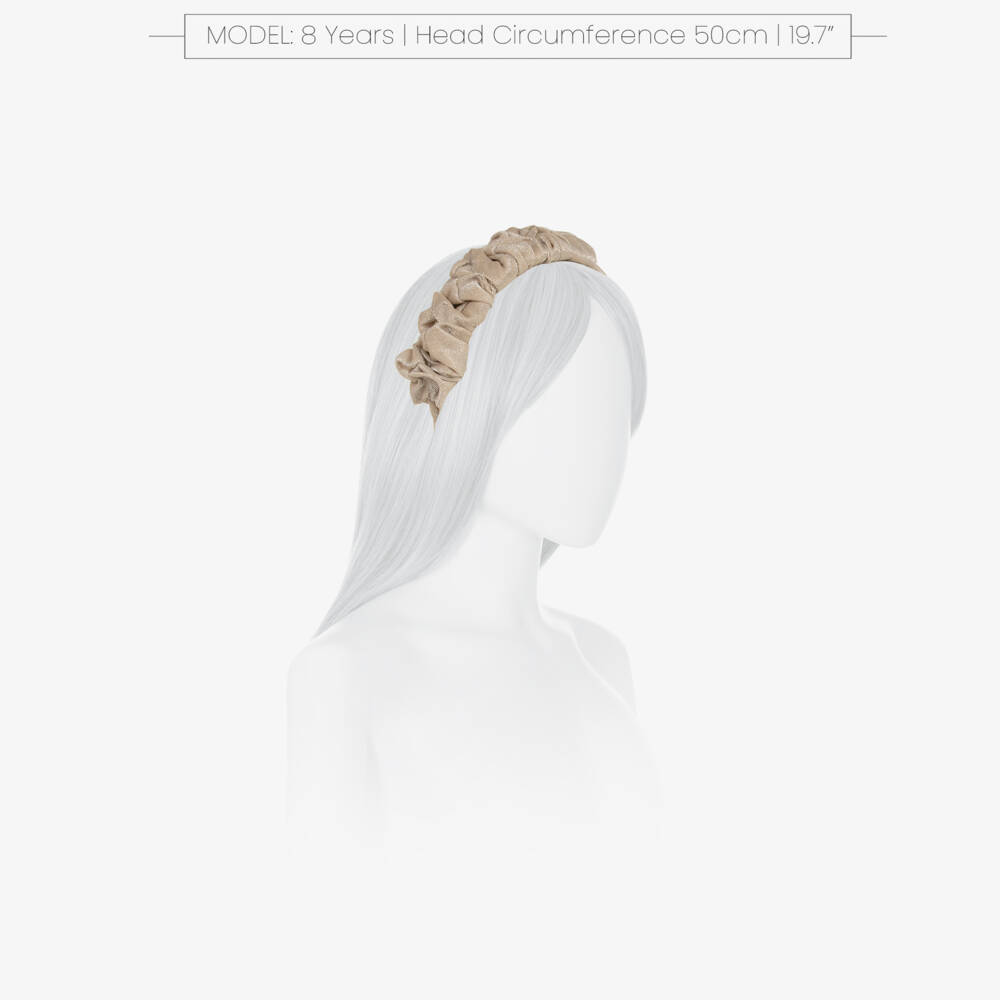 Abel & Lula-Girls Gleaming Ruched Headband | Childrensalon Outlet