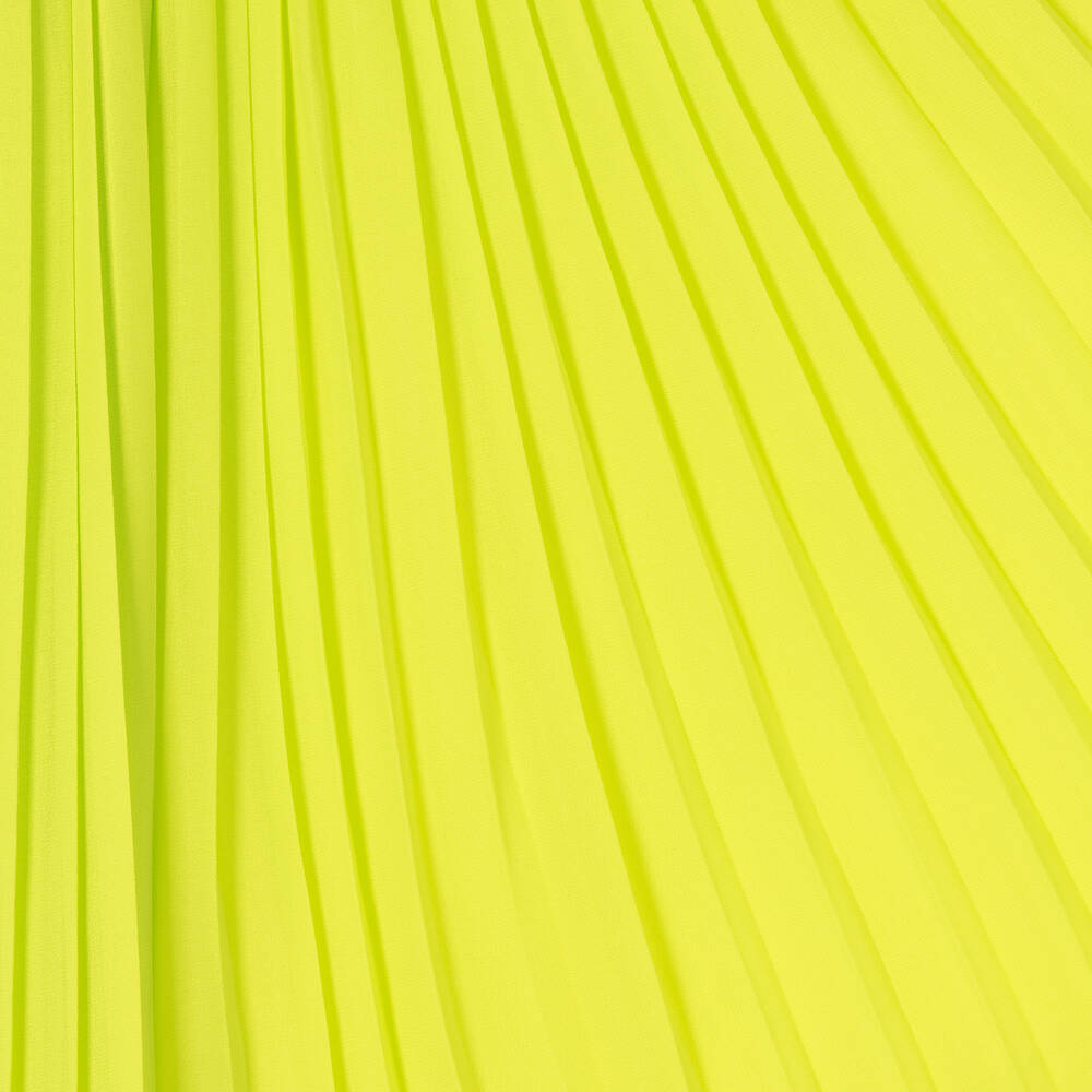 Abel & Lula-Girls Green Chiffon Plissé Dress | Childrensalon Outlet