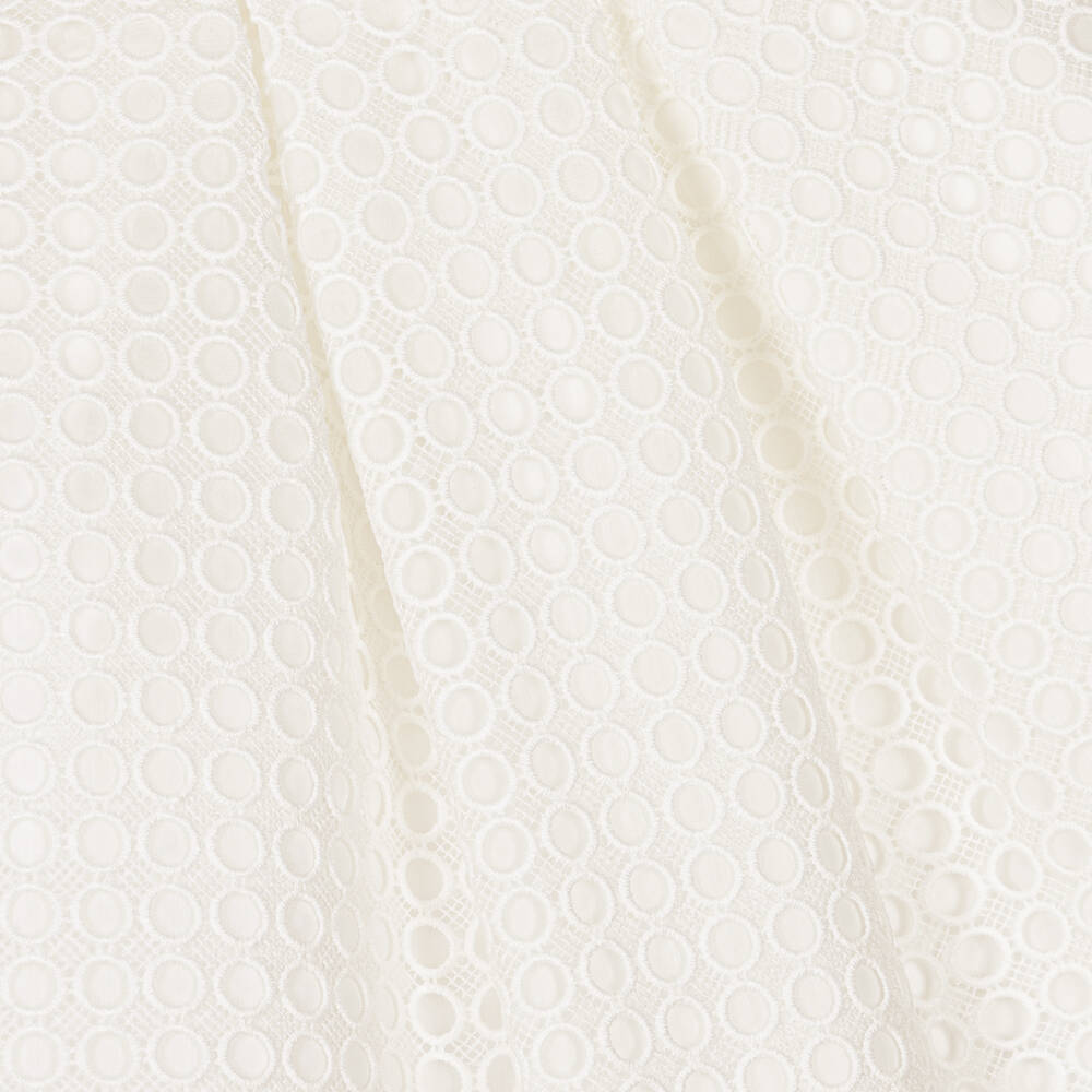 Abel & Lula-Girls Ivory Circle Lace Dress | Childrensalon Outlet
