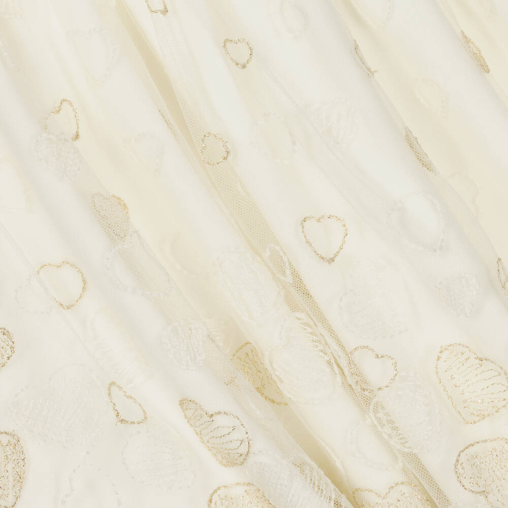 Abel & Lula-فستان مخمل لون عاجي | Childrensalon Outlet