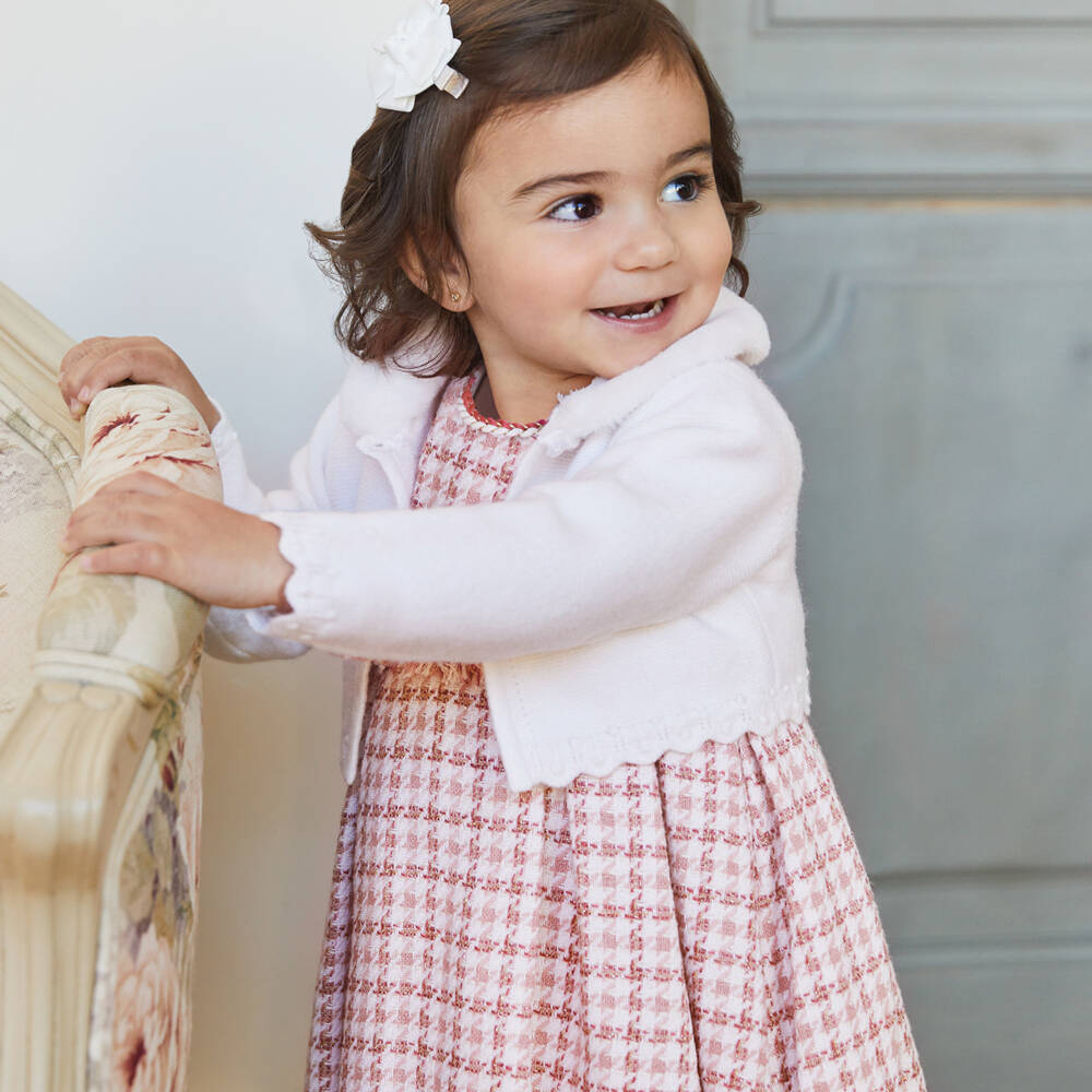 Abel & Lula-Girls Ivory Knit Cardigan | Childrensalon Outlet