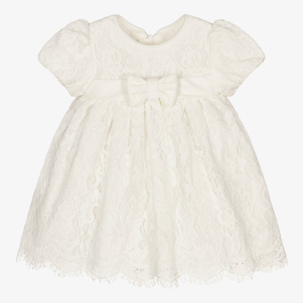 Abel & Lula-فستان أطفال بناتي دانتيل لون عاجي | Childrensalon Outlet