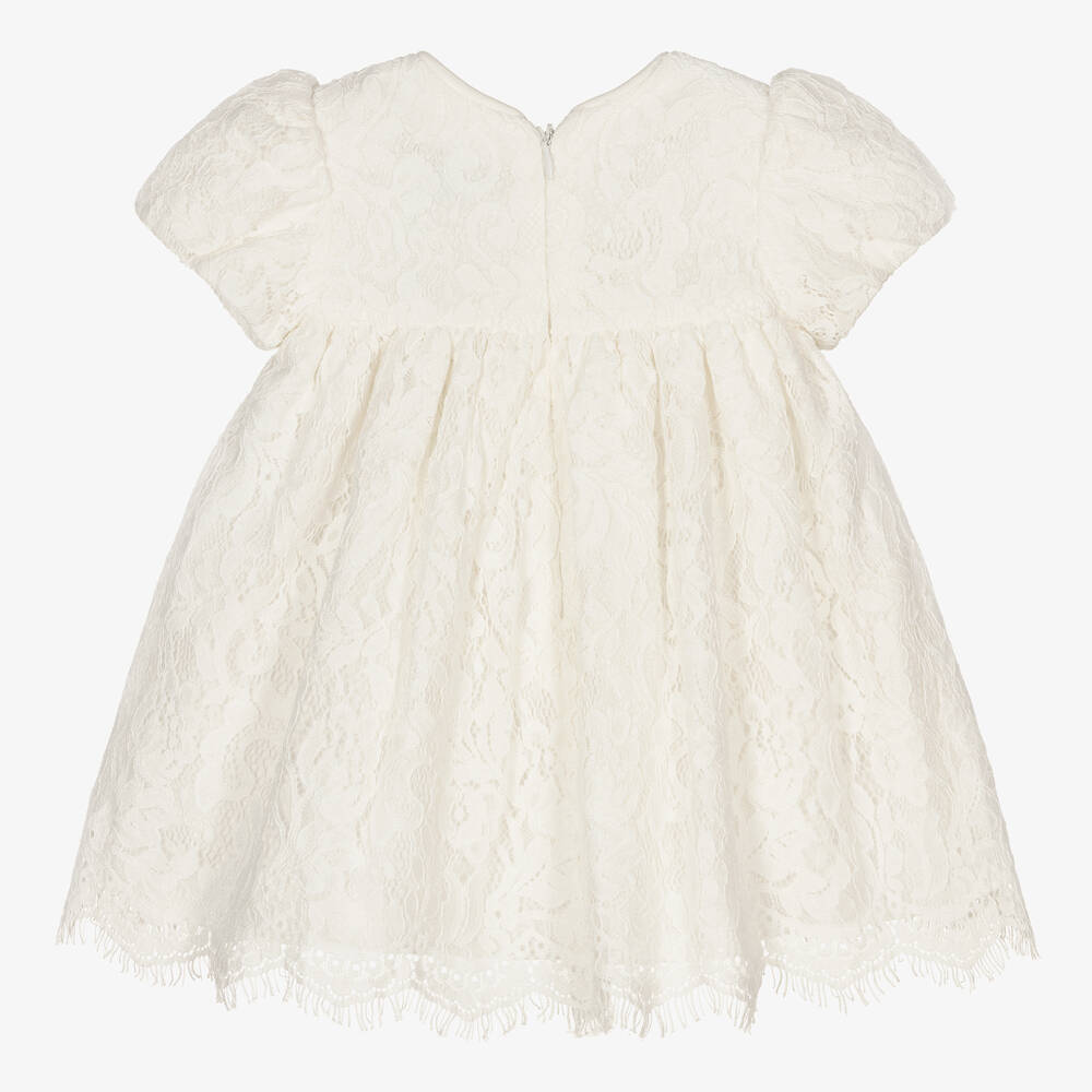 Abel & Lula-فستان أطفال بناتي دانتيل لون عاجي | Childrensalon Outlet