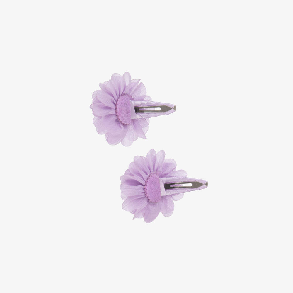 Abel & Lula-Girls Lilac Blossom Hair Adornments | Childrensalon Outlet