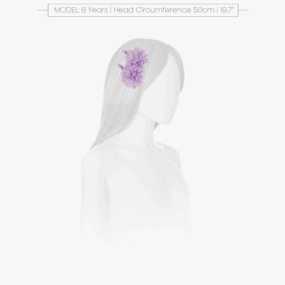 Abel & Lula-Girls Lilac Blossom Hair Adornments | Childrensalon Outlet