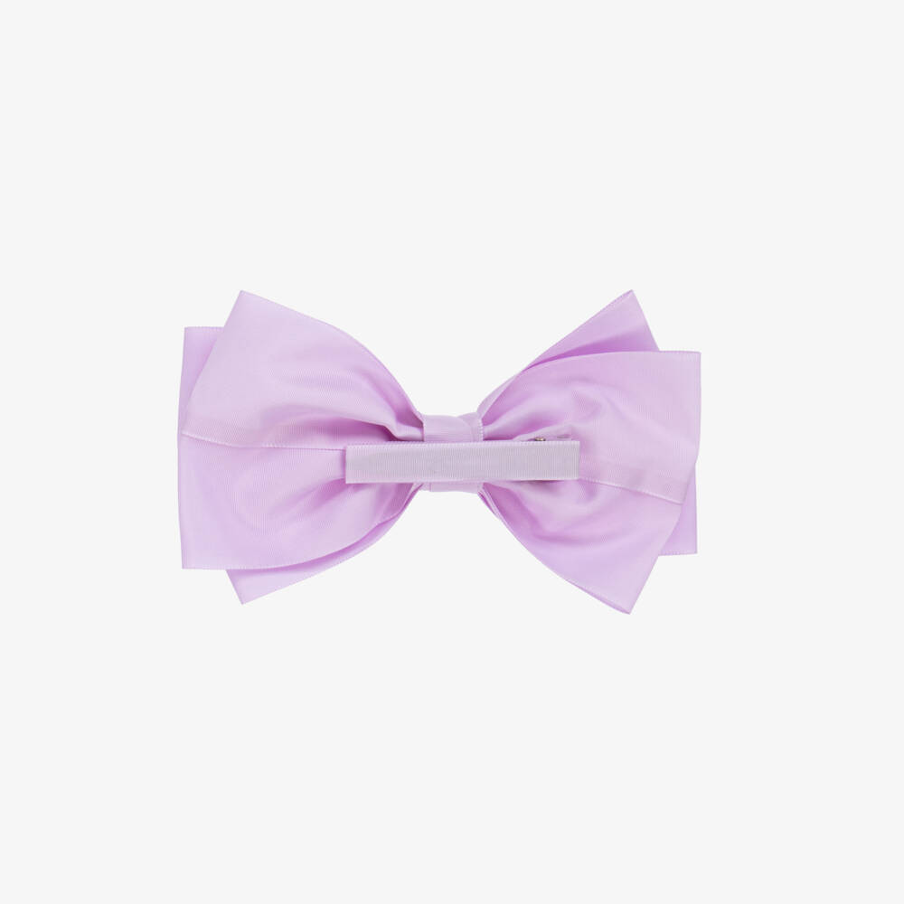 Abel & Lula-Girls Lilac Bow Hair Accessory | Childrensalon Outlet