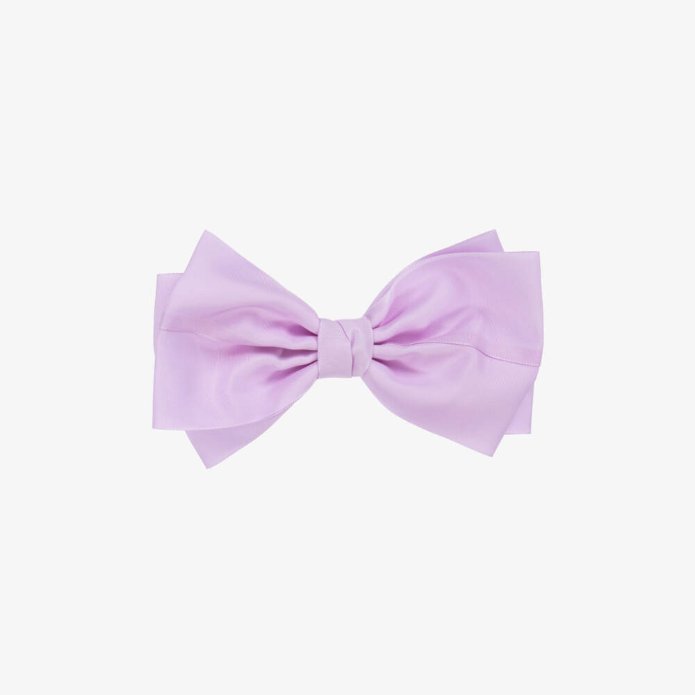 Abel & Lula-Girls Lilac Bow Hair Accessory | Childrensalon Outlet