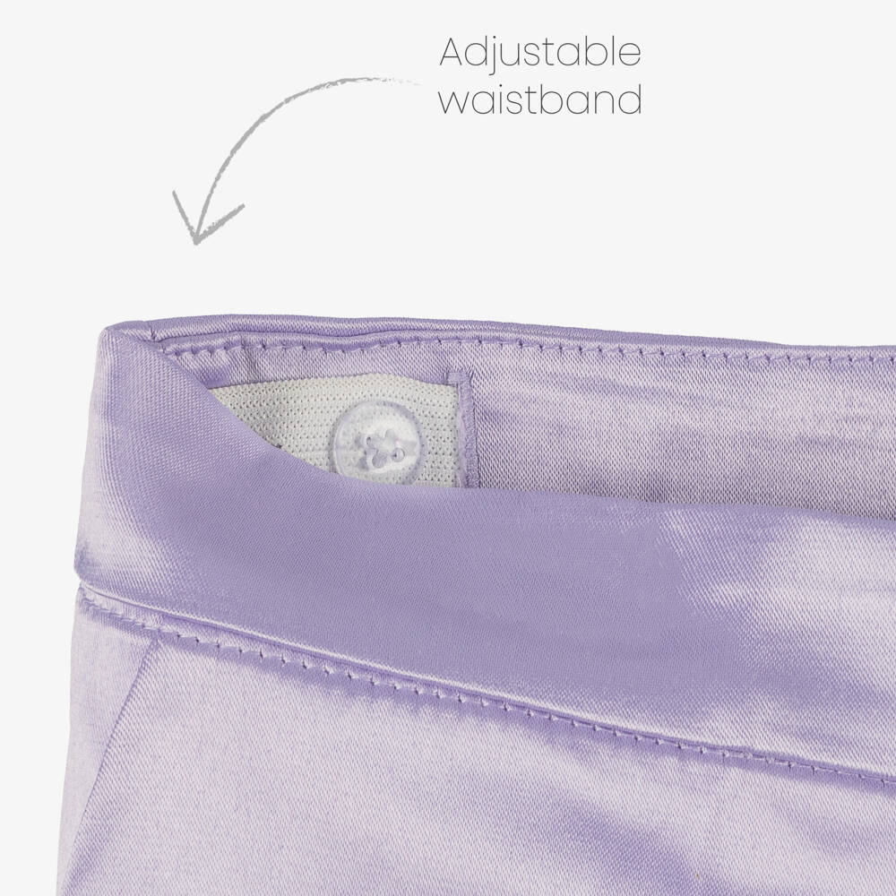 Abel & Lula-Girls Lilac Satin & Tulle Ensemble | Childrensalon Outlet